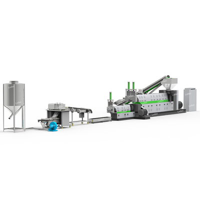 Dwuetapowa maszyna do recyklingu tworzyw sztucznych 300kg / H CE ISO 130mm