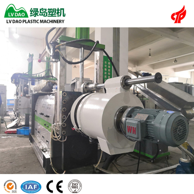Maszyna do recyklingu tworzyw sztucznych na gorąco z pierścieniem wodnym do materiału HDPE LDPE 250–500 kg / h