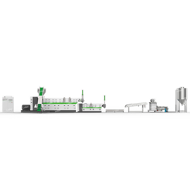 250KG / H PP PE Plastikowa maszyna do produkcji granulatu Automatyczne wyjście Podwójne etapy